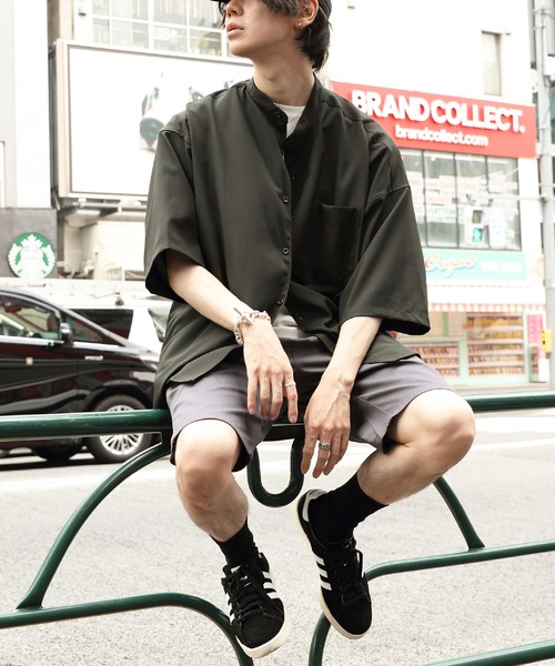 8(eight)(エイト)の「ビックバンドカラーシャツ(シャツ/ブラウス・メンズ・チャコールグレー/ベージュ/ブラウン/サックスブルー/ブルー/マルチ・LARGE/MEDIUM)」の21枚目の写真