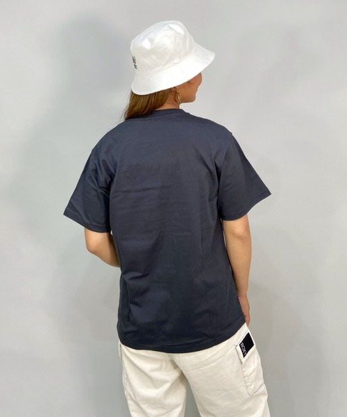 X-girl（エックスガール）の「【ムラサキスポーツ別注】X-GIRL/エックスガール  ビッグシルエット/オーバーサイズ/カレッジ風ロゴTシャツ   105221011022（Tシャツ/カットソー・レディース・ホワイト/ブラック/ベージュ/グレー/グリーン・M/L/XL）」の15枚目の写真