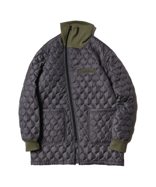 VIRGOwearworks（ヴァルゴウェアワークス）の「QUITED ZIPPER JKT（ミリタリージャケット・メンズ・ブラック/チャコールグレー/カーキ・2/3/4）」の3枚目の写真