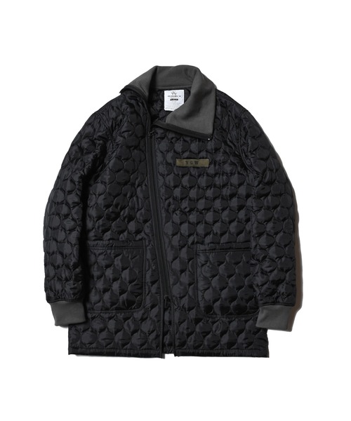 VIRGOwearworks（ヴァルゴウェアワークス）の「QUITED ZIPPER JKT（ミリタリージャケット・メンズ・ブラック/チャコールグレー/カーキ・2/3/4）」の4枚目の写真