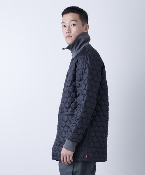 VIRGOwearworks（ヴァルゴウェアワークス）の「QUITED ZIPPER JKT（ミリタリージャケット・メンズ・ブラック/チャコールグレー/カーキ・2/3/4）」の10枚目の写真