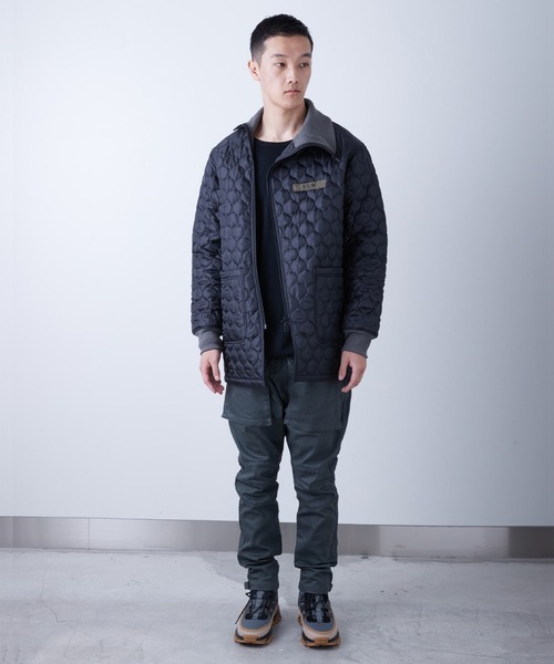 VIRGOwearworks（ヴァルゴウェアワークス）の「QUITED ZIPPER JKT（ミリタリージャケット・メンズ・ブラック/チャコールグレー/カーキ・2/3/4）」の18枚目の写真