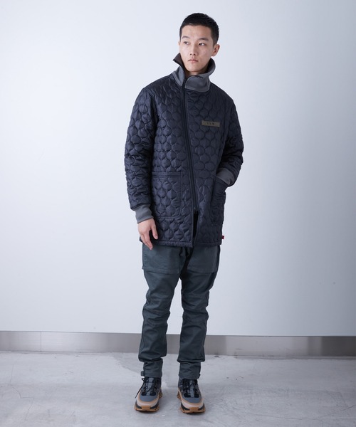 VIRGOwearworks（ヴァルゴウェアワークス）の「QUITED ZIPPER JKT（ミリタリージャケット・メンズ・ブラック/チャコールグレー/カーキ・2/3/4）」の19枚目の写真