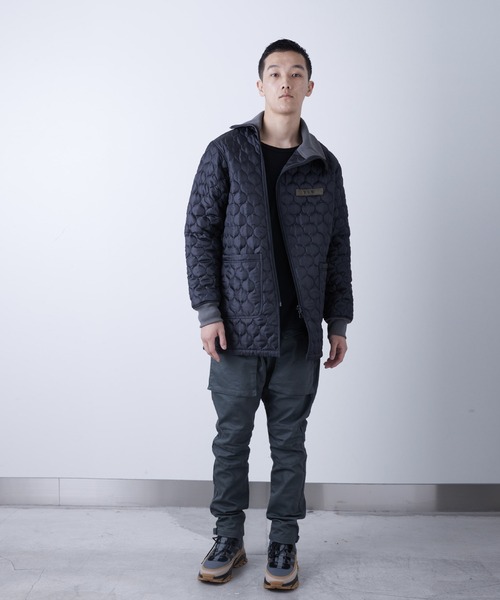 VIRGOwearworks（ヴァルゴウェアワークス）の「QUITED ZIPPER JKT（ミリタリージャケット・メンズ・ブラック/チャコールグレー/カーキ・2/3/4）」の20枚目の写真