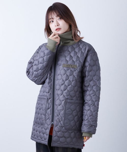 VIRGOwearworks（ヴァルゴウェアワークス）の「QUITED ZIPPER JKT（ミリタリージャケット・メンズ・ブラック/チャコールグレー/カーキ・2/3/4）」の13枚目の写真