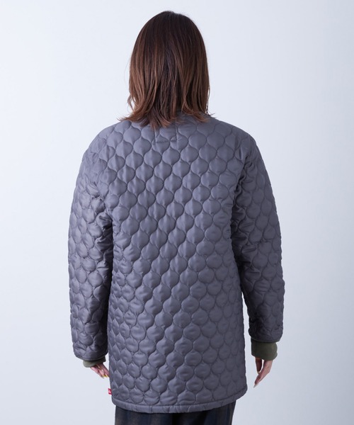 VIRGOwearworks（ヴァルゴウェアワークス）の「QUITED ZIPPER JKT（ミリタリージャケット・メンズ・ブラック/チャコールグレー/カーキ・2/3/4）」の15枚目の写真