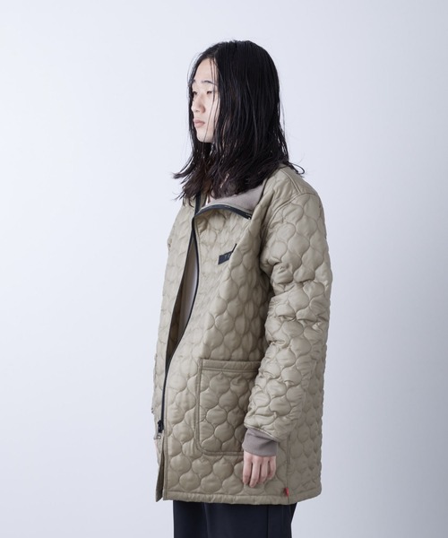 VIRGOwearworks（ヴァルゴウェアワークス）の「QUITED ZIPPER JKT（ミリタリージャケット・メンズ・ブラック/チャコールグレー/カーキ・2/3/4）」の16枚目の写真