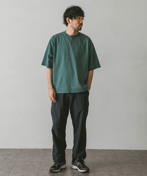 Russell Athletic（ラッセルアスレティック）の「『別注』RUSSELL ATHLETIC×DOORS　オーバーダイヘビーオンスTシャツ（Tシャツ/カットソー・メンズ・グリーン/ホワイト系その他/ブルー系その他/スミクロ・MEDIUM/LARGE/X-LARGE）」の8枚目の写真