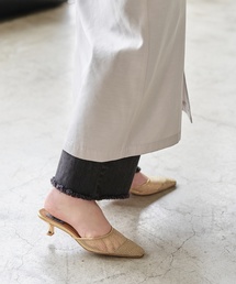 GRISE 4.5cmグリッターチュールミュール