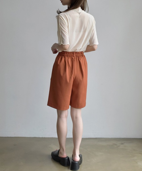 RETRO GIRL（レトロガール）の「シアーHN5分袖Tee（Tシャツ/カットソー・レディース・オフホワイト/グリーン/アイボリー/ラベンダー・FREE）」の19枚目の写真