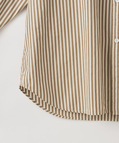 Steven Alan（スティーブンアラン）の「＜Steven Alan＞ 80/2 STRIPE BAND COLLAR SHIRT -LOOSE/シャツ（シャツ/ブラウス・メンズ・ベージュ/ブラウン・S/M/L/XL）」の22枚目の写真