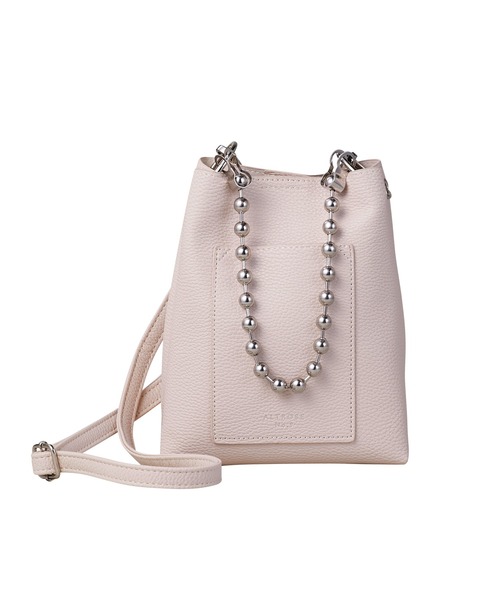 GeeRA（ジーラ）の「ボールチェーン2WAYミニバッグ（ショルダーバッグ・レディース・ブラック/アイボリー/オレンジ/ブルー・FREE）」の12枚目の写真