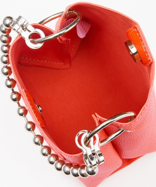 GeeRA（ジーラ）の「ボールチェーン2WAYミニバッグ（ショルダーバッグ・レディース・ブラック/アイボリー/オレンジ/ブルー・FREE）」の17枚目の写真