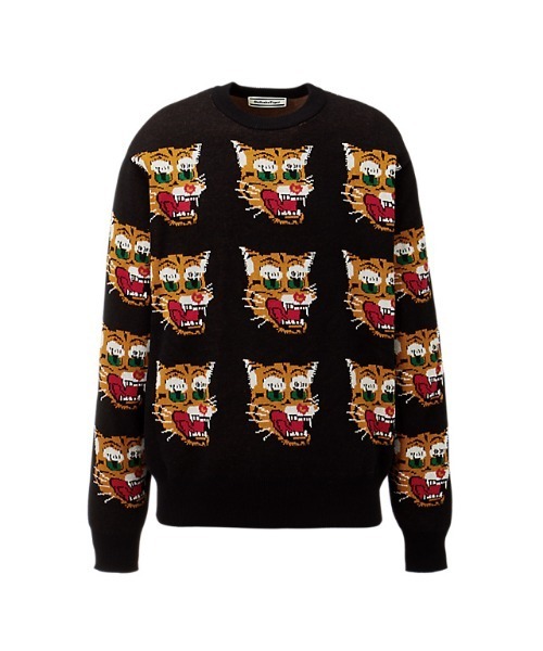 Onitsuka Tiger(オニツカタイガー)の「KNIT TOP(ニット/セーター・レディース・ブラック/ピンク・S/M/L/XL)」の2枚目の写真