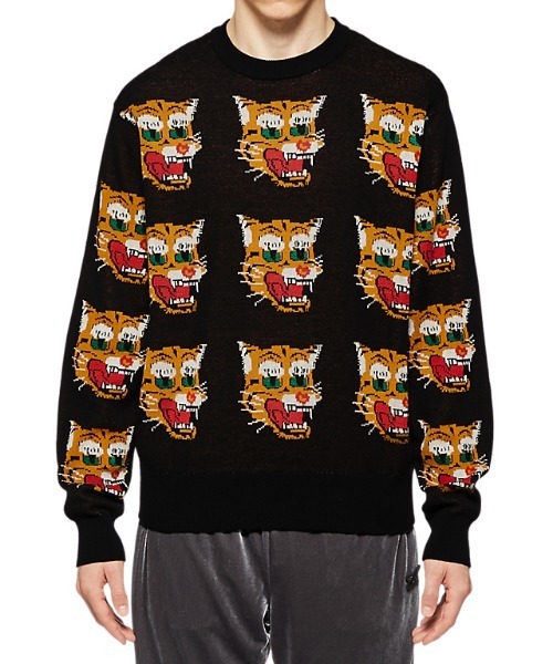 Onitsuka Tiger(オニツカタイガー)の「KNIT TOP(ニット/セーター・レディース・ブラック/ピンク・S/M/L/XL)」の3枚目の写真