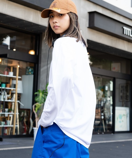 Blue Standard (ブルースタンダード)の「【BLUE STANDARD/ブルースタンダード】ZEROSTAIN ゼロステイン 汗染みの目立ちにくいTシャツ クルーネックロンT UVカット 撥水性 汗シミ防止加工(Tシャツ/カットソー・メンズ・ホワイト/ネイビー/ブラック/オリーブ/杢グレー・LARGE/X-LARGE/MEDIUM)」の10枚目の写真