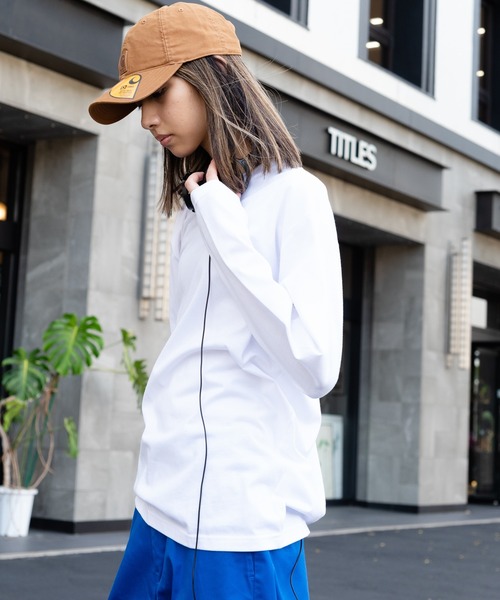 Blue Standard (ブルースタンダード)の「【BLUE STANDARD/ブルースタンダード】ZEROSTAIN ゼロステイン 汗染みの目立ちにくいTシャツ クルーネックロンT UVカット 撥水性 汗シミ防止加工(Tシャツ/カットソー・メンズ・ホワイト/ネイビー/ブラック/オリーブ/杢グレー・LARGE/X-LARGE/MEDIUM)」の11枚目の写真