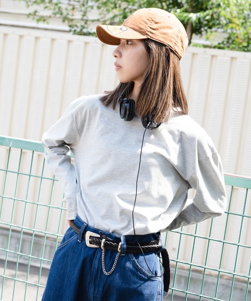 Blue Standard (ブルースタンダード)の「【BLUE STANDARD/ブルースタンダード】ZEROSTAIN ゼロステイン 汗染みの目立ちにくいTシャツ クルーネックロンT UVカット 撥水性 汗シミ防止加工(Tシャツ/カットソー・メンズ・ホワイト/ネイビー/ブラック/オリーブ/杢グレー・LARGE/X-LARGE/MEDIUM)」の22枚目の写真