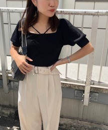 FREE'S MART | ◆2Wayデコルテリボンショート丈ニット(ニット/セーター)