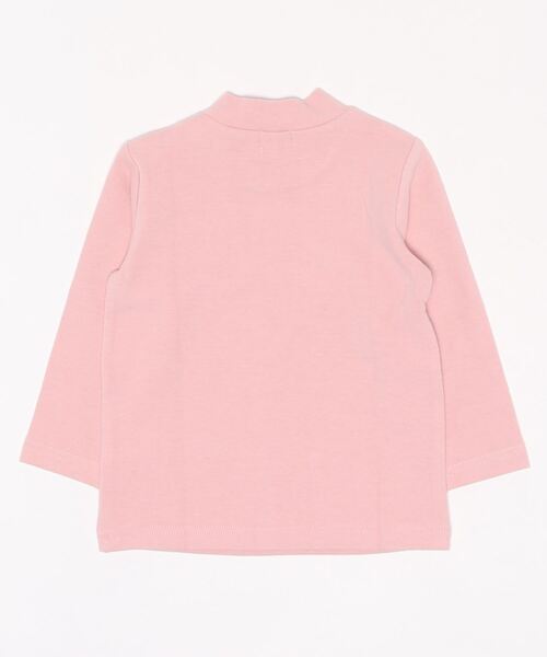 kids zoo(キッズズー)の「フライス表起毛ハイネックTシャツ(Tシャツ/カットソー・キッズ・ホワイト/ブラック/ピンク・90/80)」の4枚目の写真