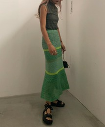 AMERI（アメリ）の「COMBINATION PATTERN KNIT SKIRT（スカート）」 - WEAR