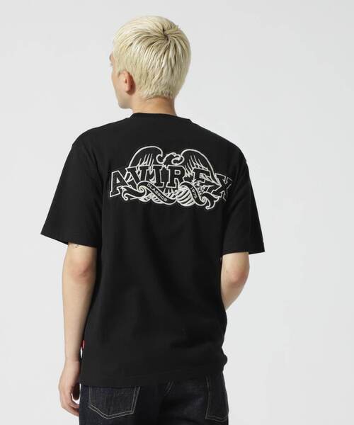 AVIREX（アヴィレックス）の「《REBUILD COLLECTION》半袖 Tシャツ / S/S T-SHIRT（Tシャツ/カットソー・レディース・ホワイト/ブラック/ブラック系その他/ホワイト系2・M/L/XL/XXL）」の5枚目の写真