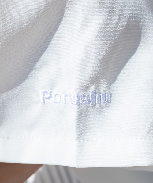 Perushu(ペルーシュ)の「ダブルポケット開襟キューバシャツ(シャツ/ブラウス・メンズ・ブラック/オフホワイト/グリーン・MEDIUM/LARGE)」の9枚目の写真