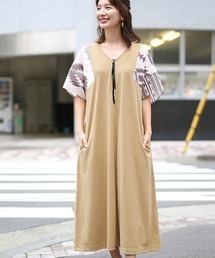 袖ナバホプリント２ｗａｙワンピース