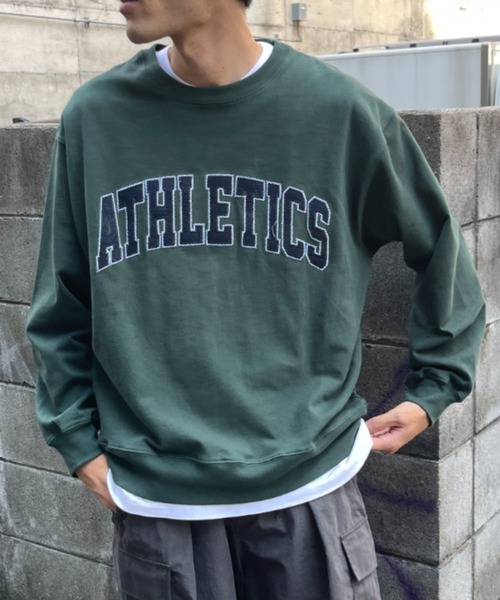 CPCM（シーピーシーエム）の「ヘビーオンスカレッジスウェット（スウェット・メンズ・ベージュ/グリーン/ネイビー/グレー・MEDIUM/LARGE）」の13枚目の写真