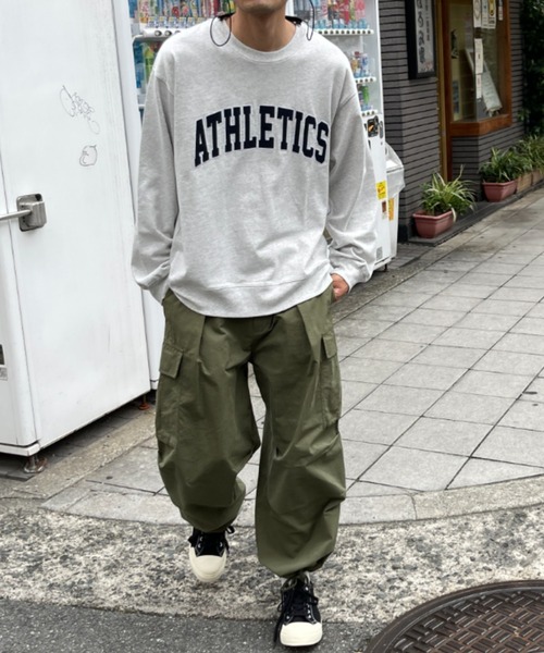 CPCM（シーピーシーエム）の「ヘビーオンスカレッジスウェット（スウェット・メンズ・ベージュ/グリーン/ネイビー/グレー・MEDIUM/LARGE）」の11枚目の写真