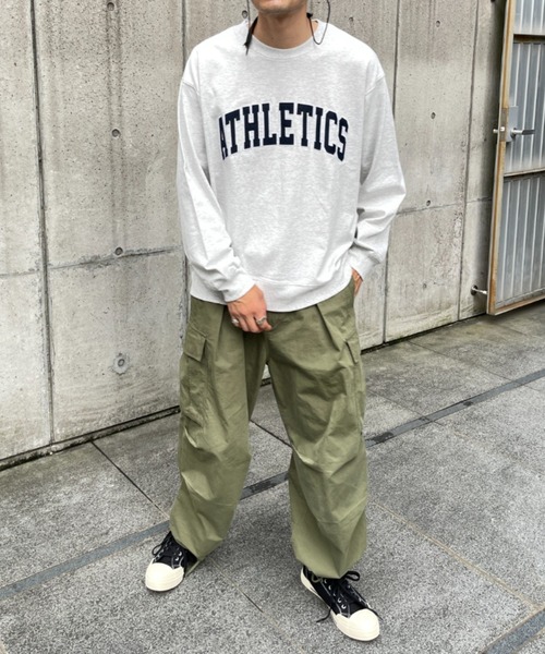 CPCM（シーピーシーエム）の「ヘビーオンスカレッジスウェット（スウェット・メンズ・ベージュ/グリーン/ネイビー/グレー・MEDIUM/LARGE）」の6枚目の写真