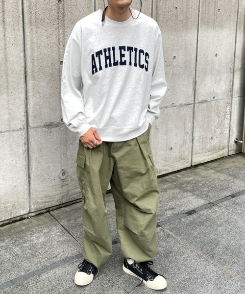 CPCM（シーピーシーエム）の「ヘビーオンスカレッジスウェット（スウェット・メンズ・ベージュ/グリーン/ネイビー/グレー・MEDIUM/LARGE）」の12枚目の写真
