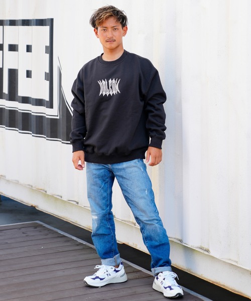 VOLCOM(ボルコム)の「VOLCOM/ボルコム オーバーサイズ クルーネックトレーナー/スウェット A4632208(スウェット・メンズ・ブラック・S/M/L/XL)」の6枚目の写真