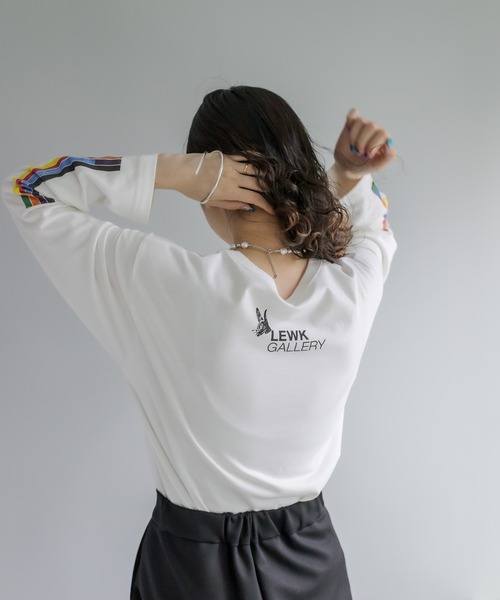 mystic（ミスティック）の「LEWK GALLERY ロングTシャツ（Tシャツ/カットソー・レディース・オフホワイト・FREE）」の11枚目の写真