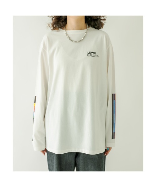 mystic（ミスティック）の「LEWK GALLERY ロングTシャツ（Tシャツ/カットソー・レディース・オフホワイト・FREE）」の3枚目の写真