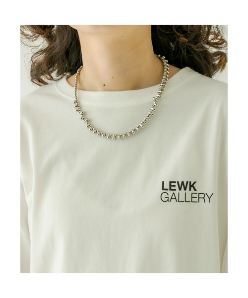 mystic（ミスティック）の「LEWK GALLERY ロングTシャツ（Tシャツ/カットソー・レディース・オフホワイト・FREE）」の8枚目の写真