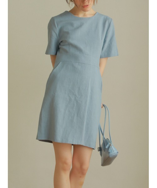 AMAIL（アマイル）の「Compact mature dress（ワンピース・レディース・サックスブルー/ブラック/ベージュ・FREE）」の10枚目の写真