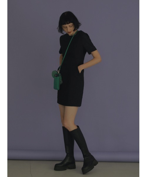 AMAIL（アマイル）の「Compact mature dress（ワンピース・レディース・サックスブルー/ブラック/ベージュ・FREE）」の4枚目の写真