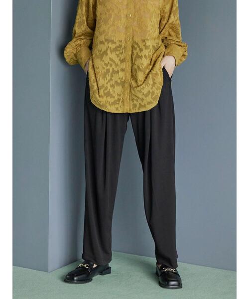 Green　Parks（グリーンパークス）の「・SUGAR SPOON 速乾タックギャザーパンツ（その他パンツ・レディース・ブラック/カーキ/モカ・FREE）」の9枚目の写真