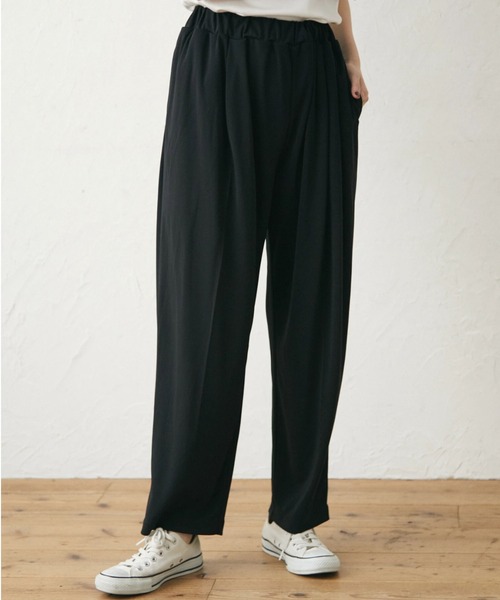 Green　Parks（グリーンパークス）の「・SUGAR SPOON 速乾タックギャザーパンツ（その他パンツ・レディース・ブラック/カーキ/モカ・FREE）」の2枚目の写真