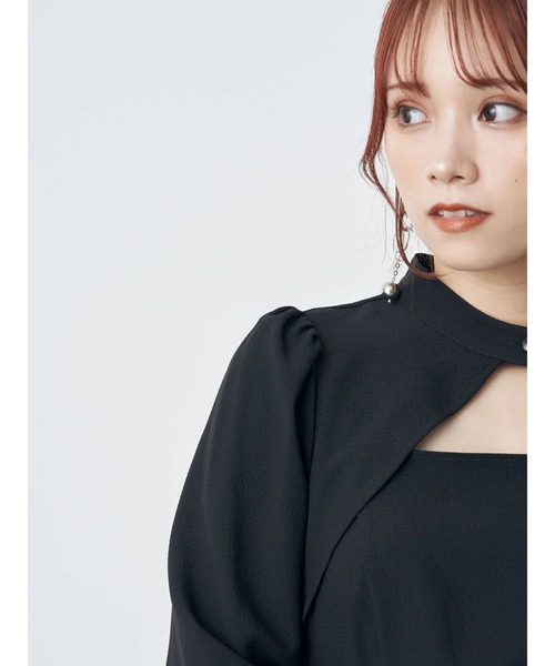 earth music&ecology(アースミュージックアンドエコロジー)の「SET2点ボレロ+シャーリングキャミワンピース(ワンピース・レディース・ブラック/ベージュ/ピンク・S/M)」の21枚目の写真