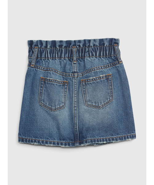 GAP(ギャップ)の「ウォッシュウェル ラッフルフリル デニムスカート (幼児)(デニムスカート・キッズ・ライトインディゴブルー・2 YRS/12-18M/5 YRS/18-24M/4 YRS/3 YRS)」の4枚目の写真