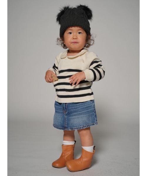 GAP(ギャップ)の「ウォッシュウェル ラッフルフリル デニムスカート (幼児)(デニムスカート・キッズ・ライトインディゴブルー・2 YRS/12-18M/5 YRS/18-24M/4 YRS/3 YRS)」の1枚目の写真