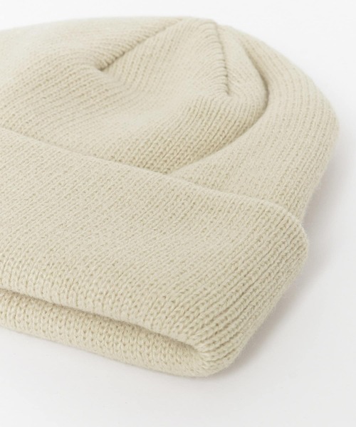 SENSE OF PLACE by URBAN RESEARCH(センスオブプレイスバイアーバンリサーチ)の「『ユニセックス』リブロールワッチB(ニットキャップ/ビーニー・メンズ・アイボリー/ブラウン/ブラック・ONE)」の8枚目の写真