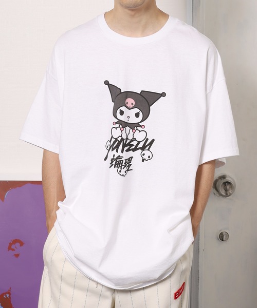 LONELY/論理(ロンリー)の「LONELY(論理)/ロンリー×SANRIO/サンリオ KUROMI TAGGING TEE 半袖Tシャツ(Tシャツ/カットソー・メンズ・ホワイト/ブラック・M/XL/L)」の12枚目の写真