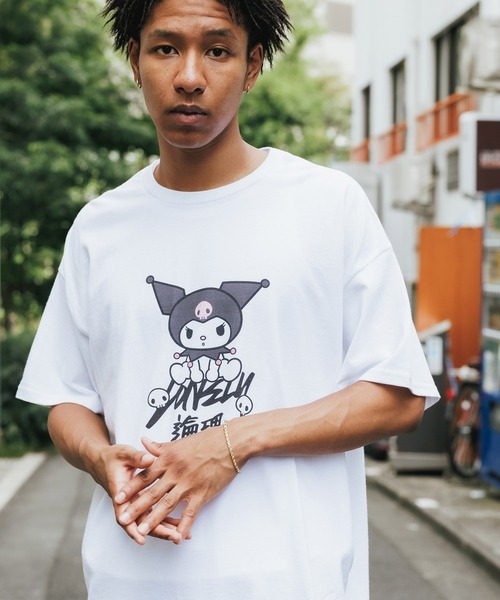 LONELY/論理(ロンリー)の「LONELY(論理)/ロンリー×SANRIO/サンリオ KUROMI TAGGING TEE 半袖Tシャツ(Tシャツ/カットソー・メンズ・ホワイト/ブラック・M/XL/L)」の20枚目の写真