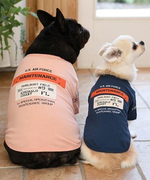AVIREX(アヴィレックス)の「AVIREX/メンテナンスパッチTEE(ペットウェア・メンズ・ネイビー/ピンク・2L/3L/S/M/L/XS/3S/3M)」の10枚目の写真