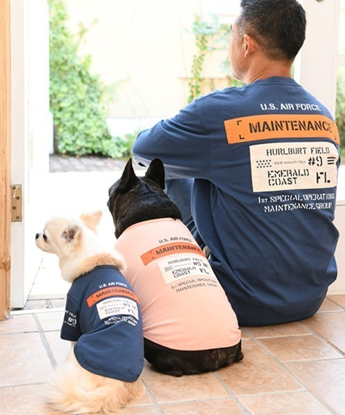 AVIREX(アヴィレックス)の「AVIREX/メンテナンスパッチTEE(ペットウェア・メンズ・ネイビー/ピンク・2L/3L/S/M/L/XS/3S/3M)」の14枚目の写真