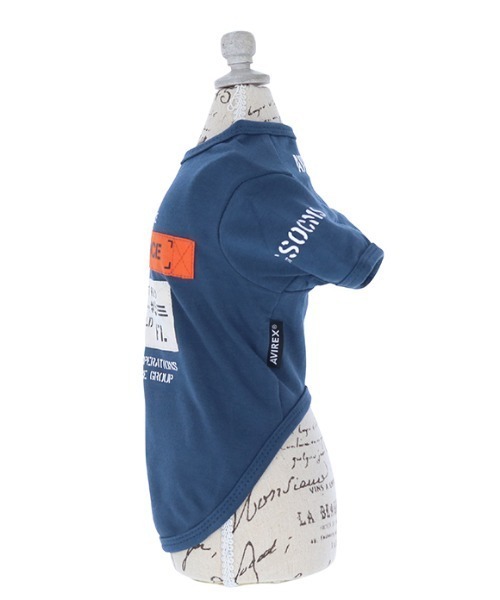 AVIREX(アヴィレックス)の「AVIREX/メンテナンスパッチTEE(ペットウェア・メンズ・ネイビー/ピンク・2L/3L/S/M/L/XS/3S/3M)」の4枚目の写真