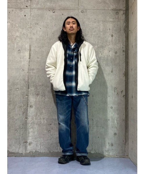 BACK NUMBER（バックナンバー）の「【BACK NUMBER】オープンチェックネルシャツ（シャツ/ブラウス・メンズ・ブラック/ブラウン/ブルー・XL/L/M）」の9枚目の写真